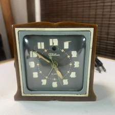Vintage Art Deco Telechron Electric Clock With Alarm BAKELITE Model 7H101