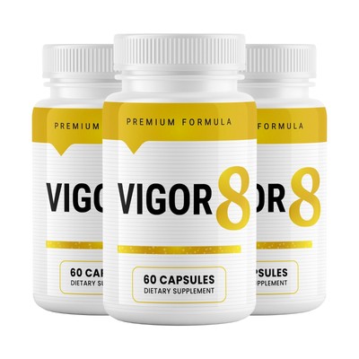 (3 Pack) Vigor 8 Advanced Male Health Pills to Improve Stamina & Endurance 60ct