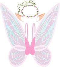 Whimsical Pink Fairy Wings  Elf Accessories for Women - Perfect for Masquerades