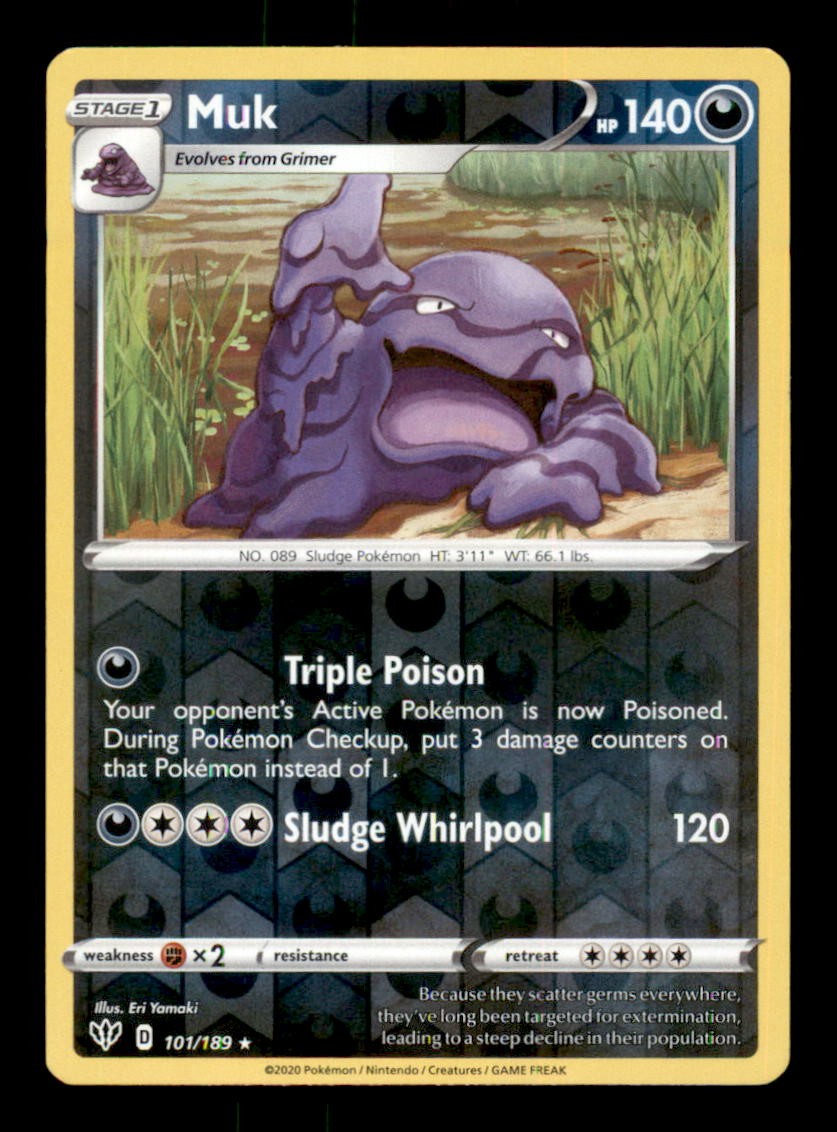 MUK 101/189 REVERSE HOLO RARE DARKNESS ABLAZE NM/M