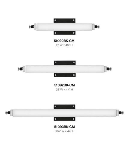 Hinkley Lighting 51090 Rollins 18"W 16w Integrated LED Bath Bar - Black - Picture 6 of 7