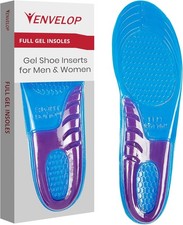 Envelop Gel Insoles for Men  Women - Shoe Inserts for Walking, Running, Hiking