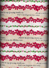 45" 100 cotton Christmas fabric "Greetings" by Wilmington Fabrics