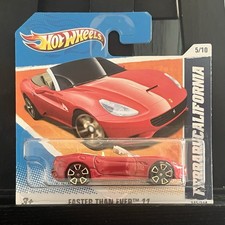 Hot Wheels • Faster Than Ever • Ferrari California • Red • Short Card • 2011