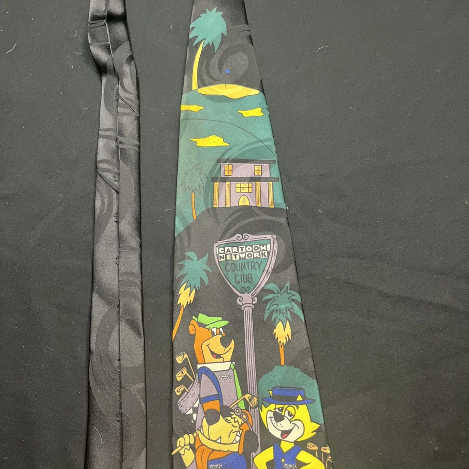 Vintage Yogi Bear, Fred Flintstone - Cartoon Network - Gravata Masculina - Aplicativo 60". - Imagem 3 de 4