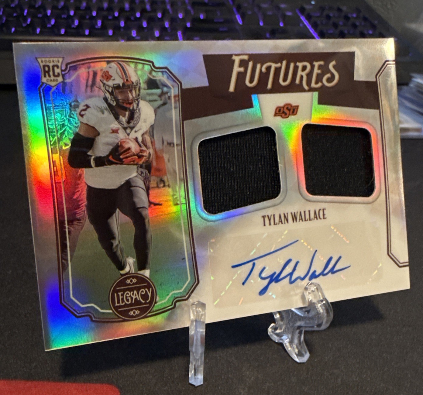 2021 Legacy Futures Dual Patch Auto Tylan Wallace #FD-TW /299 (AU, MEM, RC)