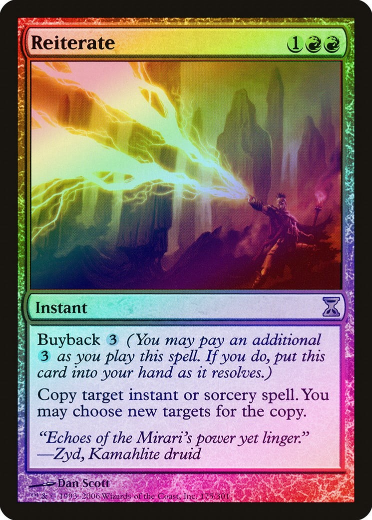 Reiterate FOIL Time Spiral PLD Red Rare MAGIC THE GATHERING MTG CARD  ABUGames | eBay