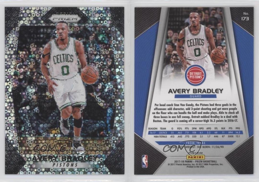 2017-18 Panini Prizm Fast Break Prizm Avery Bradley #173 2hg | eBay