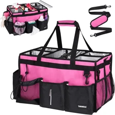 Extra-Large Cleaning Caddy with Detachable Divider,Cleaning Caddy for Cleanin...