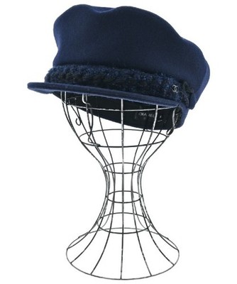CHANEL Newsboy Caps Navy M 2200572061012