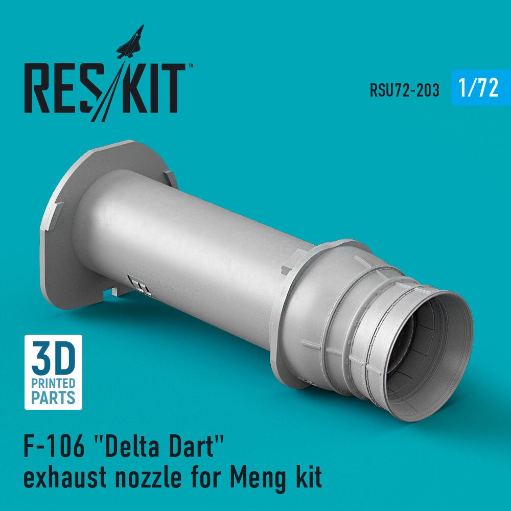ResKit RSU72-0203 1:72 F-106 Delta Dart Exhaust Nozzle Resin Zubehör