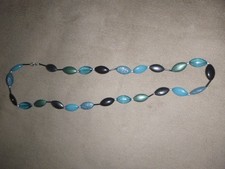 Halskette mit Karabinerverschluss, Kette, Modeschmuck  L 90 cm