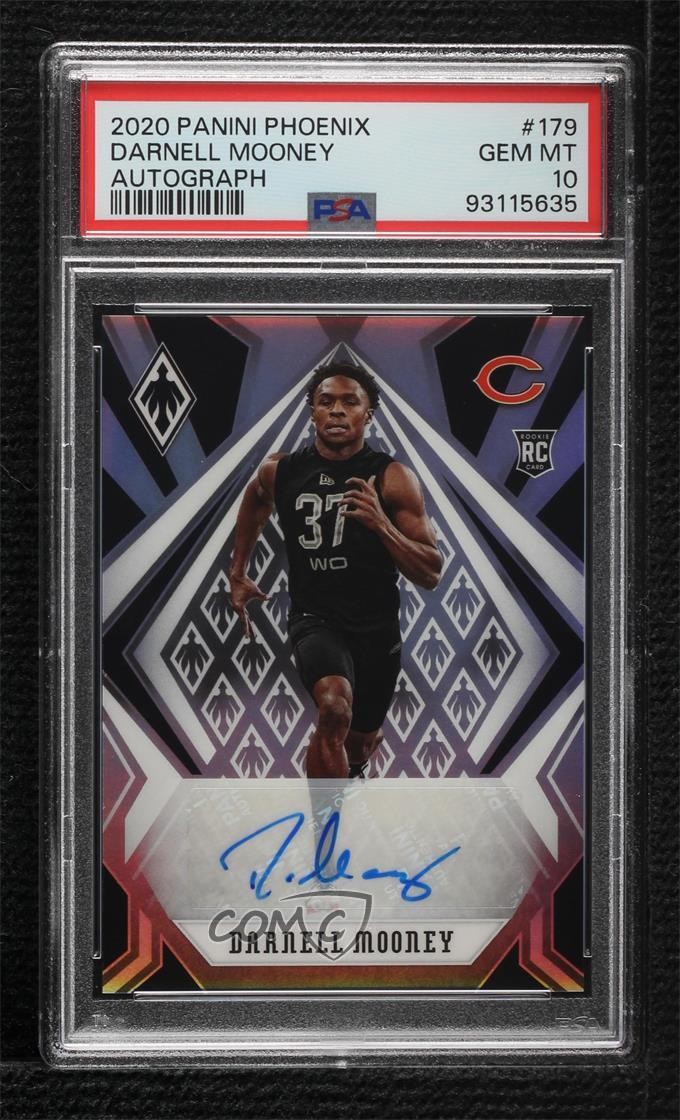 2020 Phoenix Rookies Silver Darnell Mooney #179 PSA 10 GEM MT Rookie Auto RC 8uc