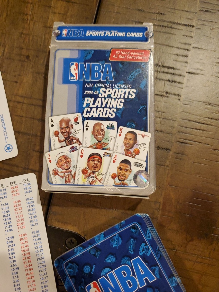 2004-05 NBA Official Sports Playing Cards New Kobe, Lebron, Shaq