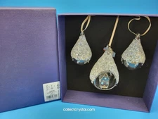 Swarovski Holiday Magic SCS Annual Edition 2021 Ornament Set of 3 # 5596791