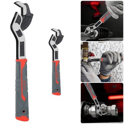 2x Self-locking Pipe Wrench 6''10'' Multi-function Plumber Wrench for 7-35mm Pipes