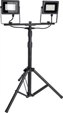 240V Twin Led Flood Light Lamp With A Tripod Stand For Work Site & Emergency Use