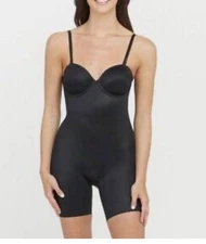 1X NWT ASSETS SPANX Convertible Cupped Mid Thigh Bodysuit Shaper