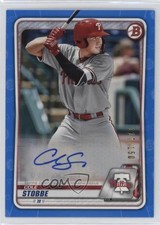 2020 Bowman Prospects Auto Blue 117/150 Cole Stobbe #PA-CS Auto 10k8