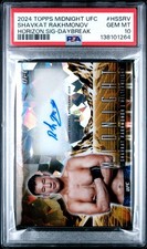 2024 Topps Midnight UFC Horizon Signatures Shavkat Rakhmonov Daybreak 4/5 PSA 10
