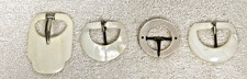 4 Vintage 1910 to1940 Beautiful Mother of Pearl Mop Belt Buckle 1 1/2" to 2 1/4"