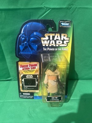 Kenner Star Wars The POTF ISHI TIB Action Figure Freeze Frame Green Card