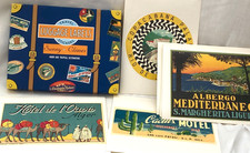 Sunny Climes Luggage Labels 20 Travel Stickers Vtg Golden Age of Transportation