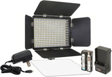 LED-330X Photo and Video Light Kit - on Camera Panel LED Light - Adjustable and