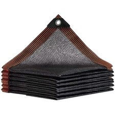 40 Black Shade Cloth 10 x 20 FT Mesh Tarp w/ Grommets Garden Sun Shade