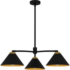 Quoizel ALS5032 Alscott 3 Light 32"W Chandelier - Black