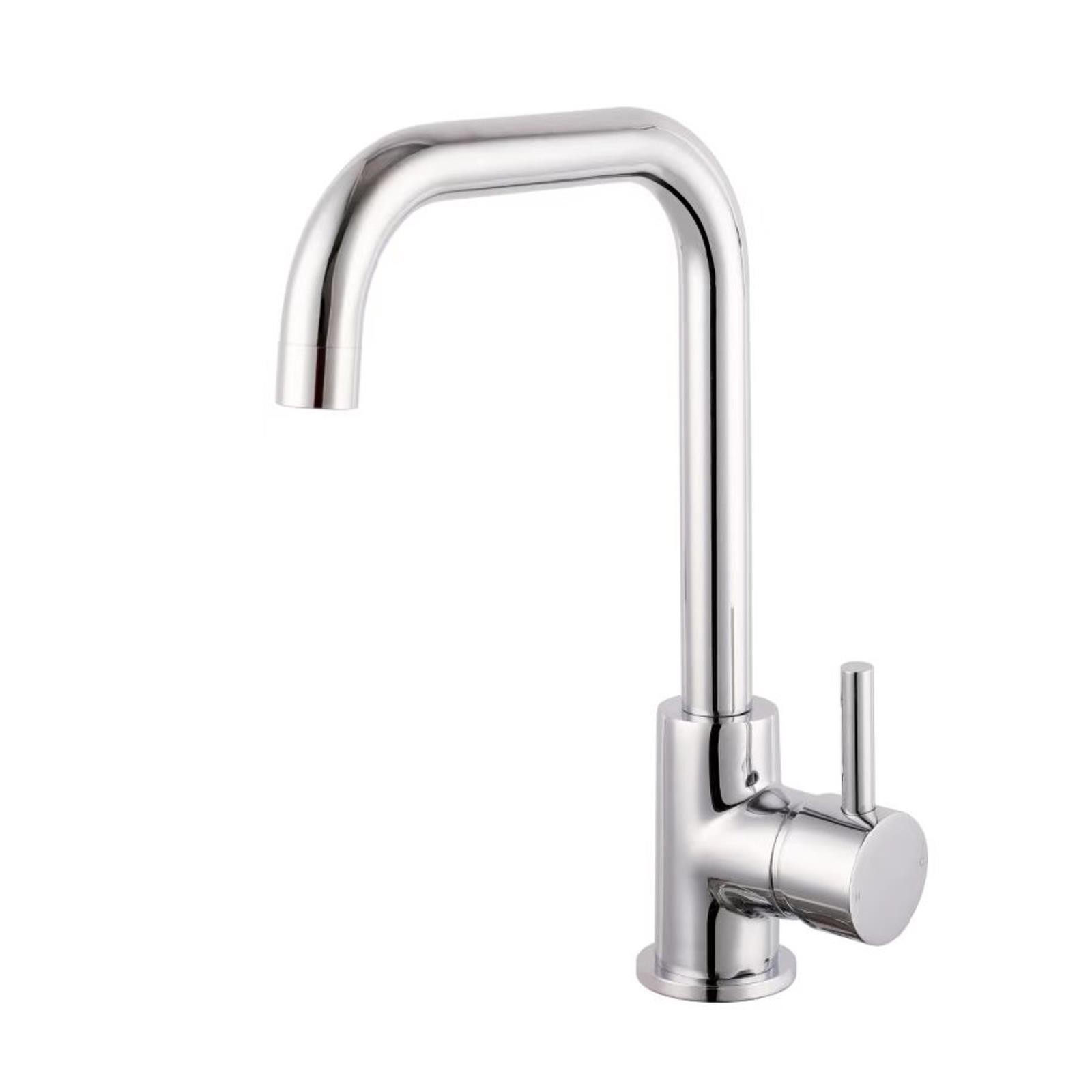 Reginox Salina Ch Single Lever Square Neck Chrome Kitchen Mixer Tap - Image 2