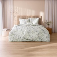 Estella Mako Jersey BettwäSche 155X220 Susanne Mint BlüTenzweige BläTter 6534-52