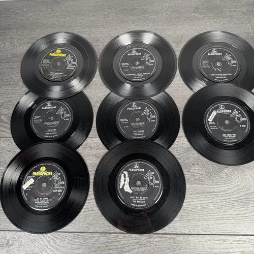 The Beatles Records Job Lot Bundle 7" Vinyl Singles LPs Parlophone