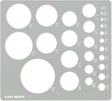 No.200 Metal Circle Template Metric, Circle Tracers for Drawing