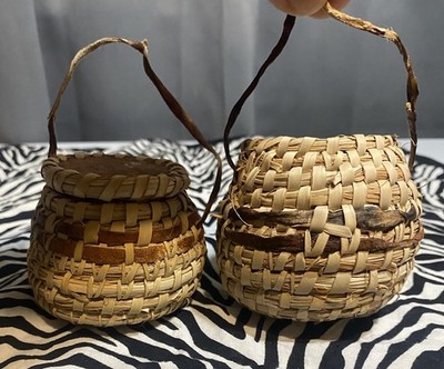 Small Woven Baskets Set of Two 