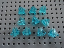 Lego 10 x Düse Kristall Juwel 11127 transparent hellblau 1x1 Finne