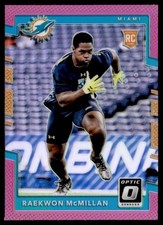 2017 Donruss Optic Pink Raekwon McMillan Rookie Miami Dolphins #131
