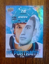 William Eklund UD Portraits Insert 2025-26 Upper Deck Series 1 #P-15 Mint