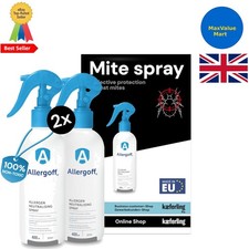 Non-Toxic Allergoff Dust Mite Spray - 2 x 800ml for Long-Lasting Home Protection