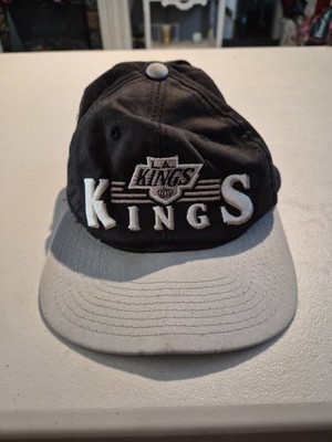 Vintage Starter NHL LA Kings Black/Silver Snapback Hat Cap cotton/polyester 