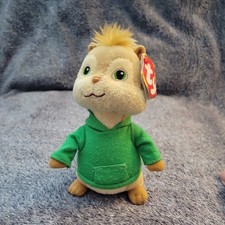 Pre-Owned Ty Beanie Baby Theodore Alvin  The Chipmunks 6.5" Plush w/Damaged Tag
