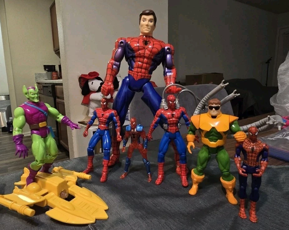 Lote de 7 bonecos de ação Homem-Aranha Marvel Super Heroes - Imagem 2 de 2