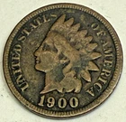 1900 Indian Head Cent Penny