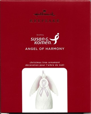ANGEL OF HARMONY -SUSAN G. KOMEN 2020 HALLMARK KEEPSAKE ORNAMENT NEW