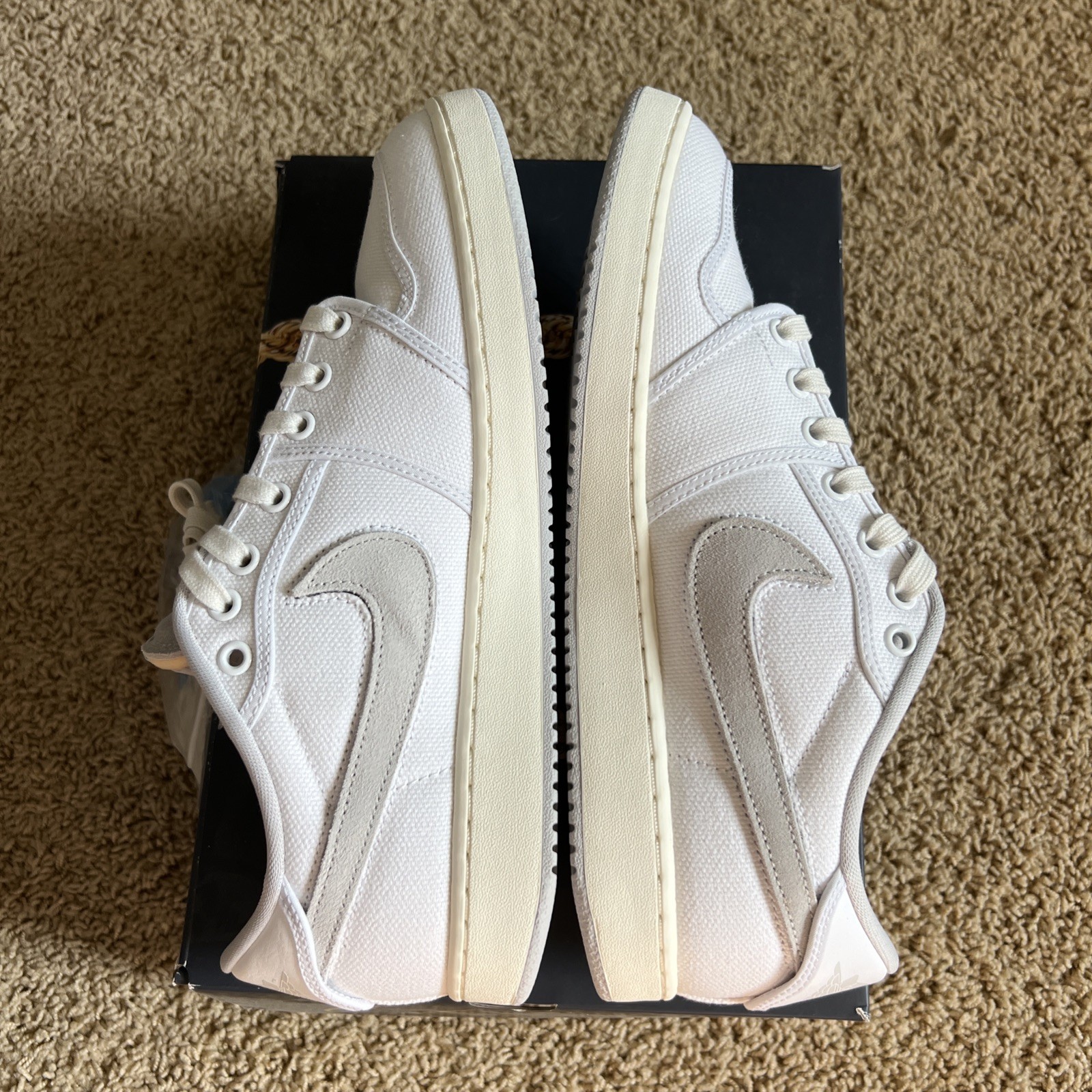 SAOLA AJKO Jordan 1 KO Low x Union LA "Bianco Grigio Neutro" Taglia 11 DO8912 101