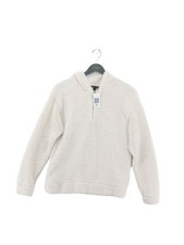 Topshop Women's Hoodie UK 6 Cream 100 Polyester Pullover
