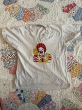 Vintage Ronald McDonald 1993 Youth Tee Shirt Size 5-7 Youth