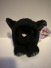 HTF Vintage   Bah-bah  Black Sheep Puffkins Lamb Black Stuffed Sheep Swibco NWT