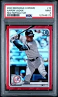 2020 Bowman Chrome AARON JUDGE #13 Red Refractor #/5 - PSA 9 MINT