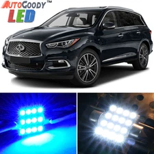 14 x Premium Blue LED Lights Interior Package for 14-19 Infiniti QX50 QX60 +Tool